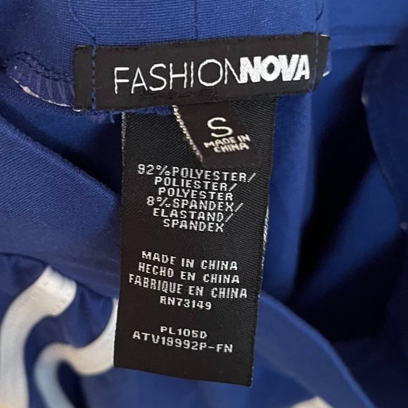 Fashion Nova: Matching Hoodie & Legging Set, Color: Royal Blue, Size: Small - Picture 8 of 8